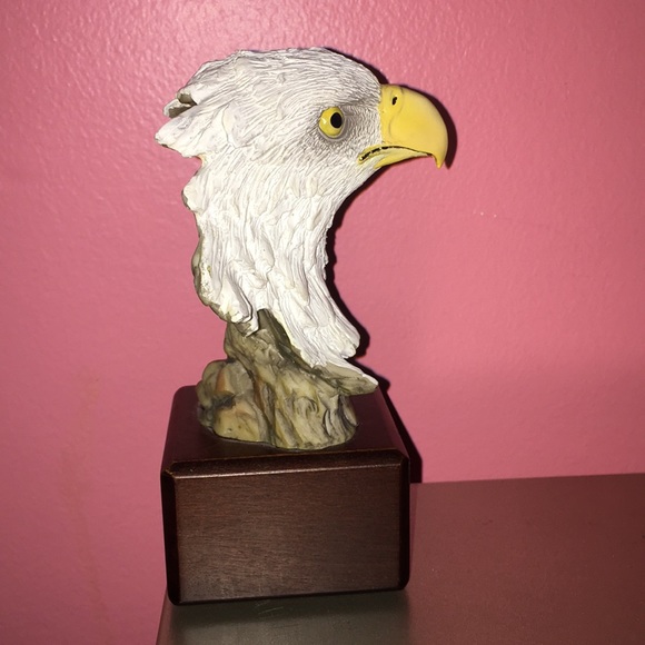 Antique Vintage American Bald With Wood Base - Picture 3 of 4